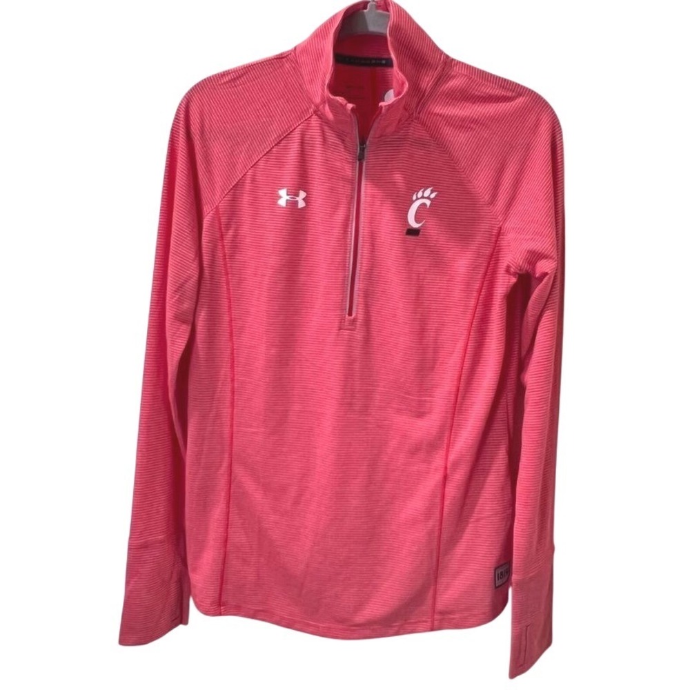 University of Cincinnati Bearcats Under Armor 1/4 Zip Womens S Red Athletic